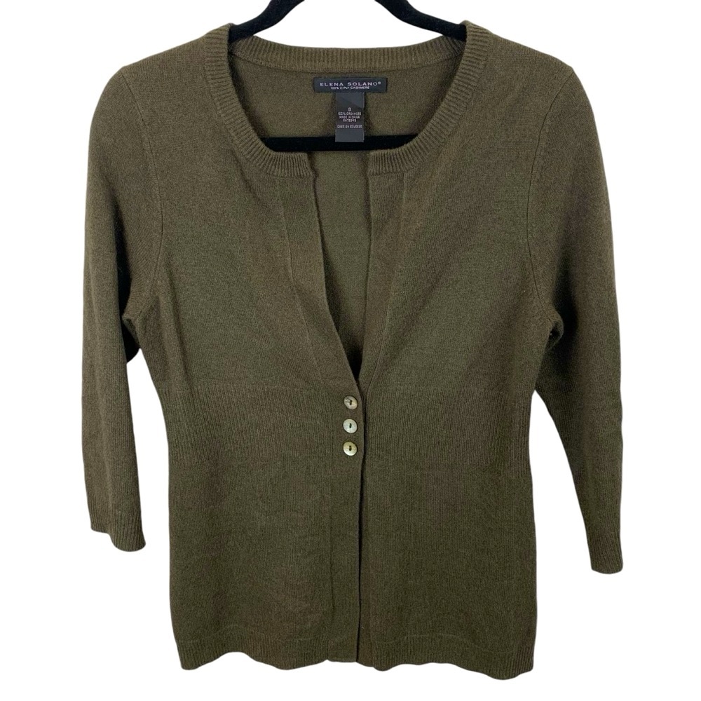 3/4 Cashmere Cardigan